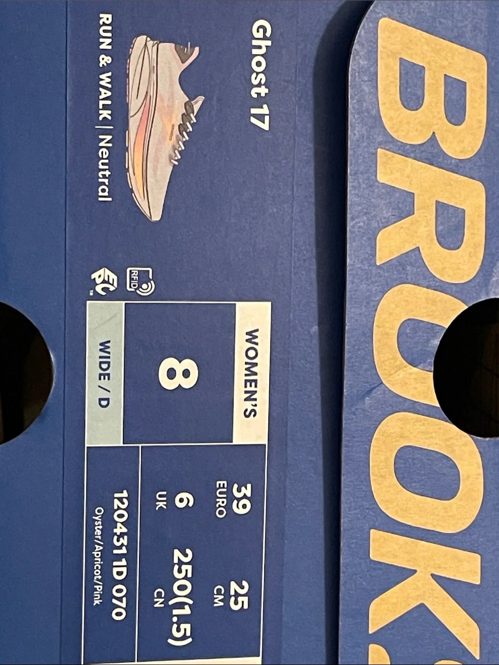 Brooks Ghost 17 Women's Neutral Running Shoes in Oyster/Apricot/Pink colors
